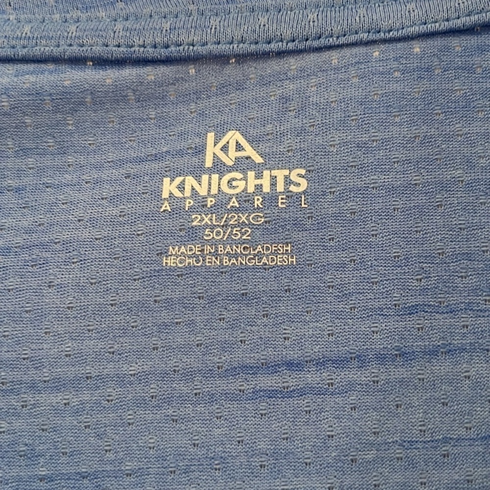 UNC North Carolina Tar Heels Short Sleeve Blue Tshirt 100% polyester Size 2XL - Picture 3 of 7